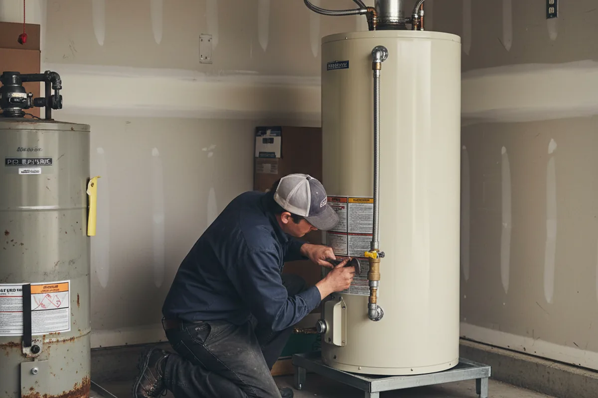 Water heater and shutoff valve replacement in Elk Horn
