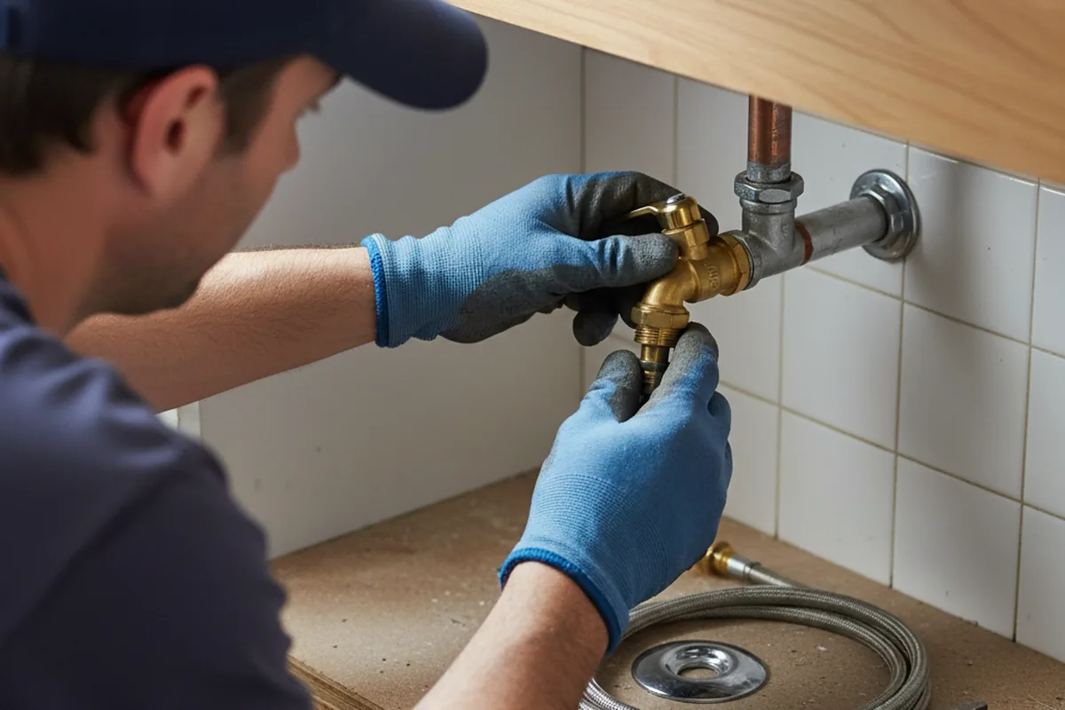 Shutoff valve and fitting work during Repiping in Elk Horn